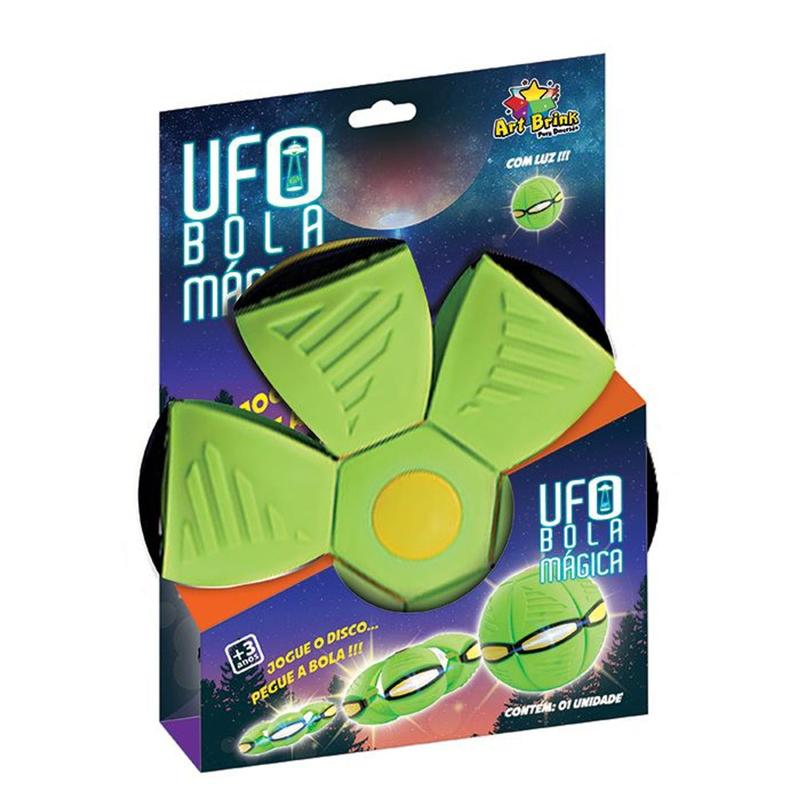 Bola Mágica Maluca Magic Ball com Luz Art Brink Jogue Disco Pegue